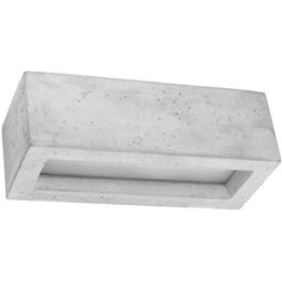 Wonderlamp Aplique de pared de cemento gris e27