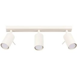 Wonderlamp Lámpara de techo beige 3 focos estilo industrial ajustable