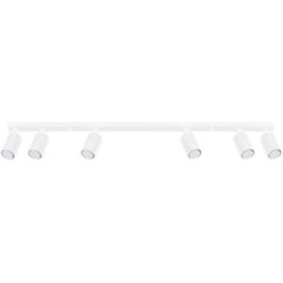 Wonderlamp Lámpara de techo de aluminio blanco con 6 focos