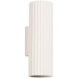 Wonderlamp Aplique de pared de aluminio beige con 2 luces gu10