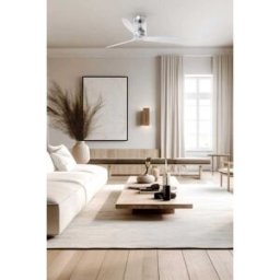 FARO BARCELONA Ventilador sin luz pc transparente 128x128x29 cm