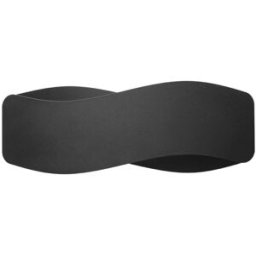 Wonderlamp Aplique de pared de acero negro con 2 luces g9