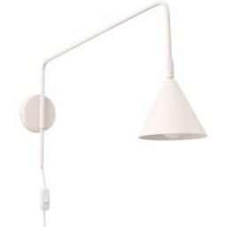 Wonderlamp Aplique de pared de acero beige lineal e14