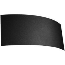 Wonderlamp Aplique de pared de acero negro horizontal con 2 luces g9