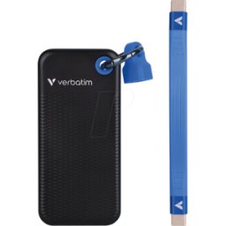 VERBATIM 32282 - Verbatim pocket SSD with key ring, 512 GB black/grey