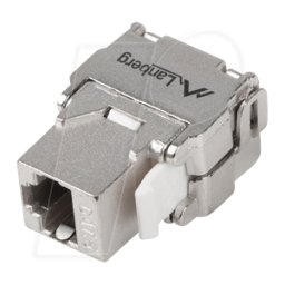 LANBERG LBG KSF62000 - Módulo KEYSTONE, rj45 CAT Punto 6 ftp 180°, plata