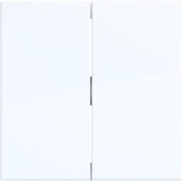 HAGER WAW2000WG - Balancín 2x, A.x/c.x, blanco brillante