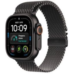 Apple Watch Ultra 4 (GPS + Cellular) - Caja de titanio negro de 49 mm - Pulsera Milanese Loop en tit