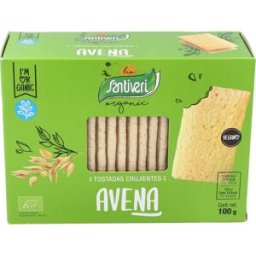 Santiveri tostadas ligeras de avena 100gr. bio