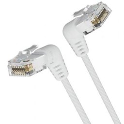 Cable de red Vention IBOWD Cat.6A RJ45 50 cm cabezal rotatorio 360° blanco