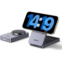 Cargador inalámbrico Ugreen W706 Qi2 15W MagFlow para iPhone y AirPods