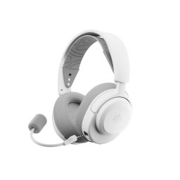 Auriculares SteelSeries Arctis Nova 3X inalámbricos Bluetooth y RF con cancelación de ruido, micrófono extraíble y sonido espacial 360°, blancos
