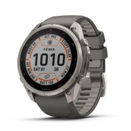 Garmin fēnix 9 Pro Bluetooth GPS 51mm Titanio Correa Gris Talla única