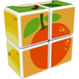 Geomag Magicube Les Fruits MAB01 4 cubos magnéticos y 3 tarjetas