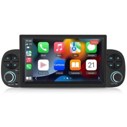 Autoradio JUNSUN 2Din Fiat Panda Pantalla 7" Android 15 CarPlay Android Auto GPS 64 GB