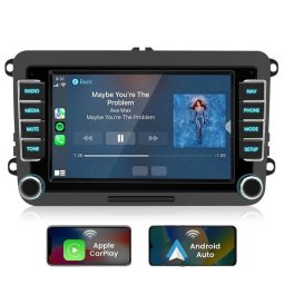 2DIN Autoradio JUNSUN Android 15 CarPlay Android Auto GPS 7" 64GB
