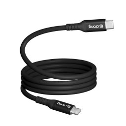 Cable USB-C Crong Soft Link USB-C a USB-C USB 3.2 Gen 2 100 W Negro 1,2 m