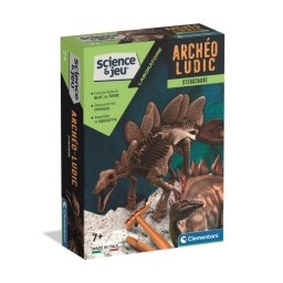 Kit Arqueo Lúdico Clementoni Estegosaurio 21 cm con realidad aumentada