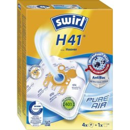 Bolsas aspiradora Swirl H 41 AirSpace para Hoover con filtro MicroPor Plus