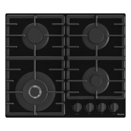 Placa de gas Hisense GG663BHF 4 zonas 60 cm negro cristal