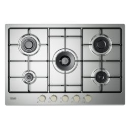 Placa de gas De'Longhi YLG 75 F 5 quemadores 75 cm acero inoxidable