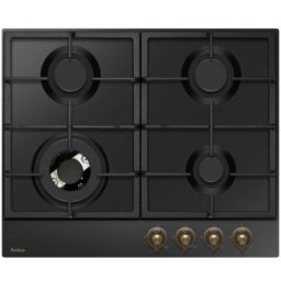 Placa de gas Amica PGA6101ApCb 4 zonas 59 cm Integrable Antracita