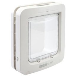 Gatera electrónica SureFlap SUR101 con microchip y RFID blanca