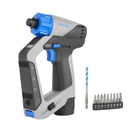 Taladro Dremel 12 V sin escobillas 2 Ah 800 rpm Batería ión de litio 1,58 cm