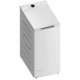Lavadora carga superior Midea Lunar 01 MF100T80B/W-ES 8 kg 1300 rpm A vapor blanca