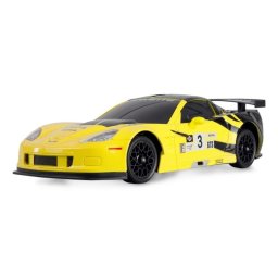 Coche de Carreras AMEWI Drift Chevrolet Corvette C6R 1:18 Amarillo 4WD 20 km/h