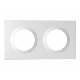 Marco doble Sonoff EF2G blanco para interruptores Orb