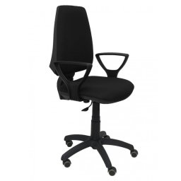 Piqueras y Crespo Elche CP Bali Silla de Oficina Brazos Fijos Ruedas de Parquet Negro