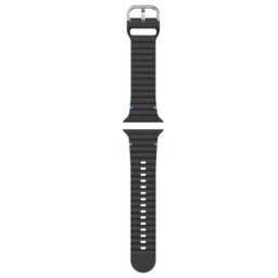 Correa de reloj Just in Case para Apple Watch 40/41/42mm Silicona Negra