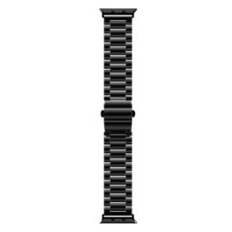 Correa Just in Case de acero inoxidable para Apple Watch 44/45/46/49mm Negra, estilo elegante