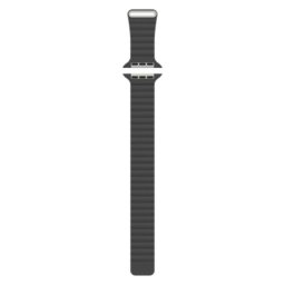 Correa de reloj Just in Case para Apple Watch 44/45/46/49mm cuero PU negro