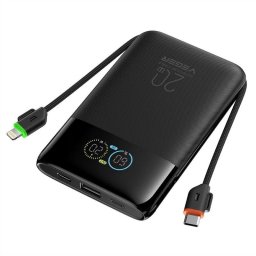 Power Bank Veger W1211A 10000 mAh 20 W Apta para avión Negro