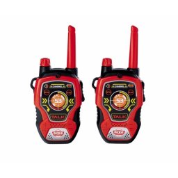 Walkie-talkie Dickie Toys Rojo y Negro Alcance 100 m 2 Unidades