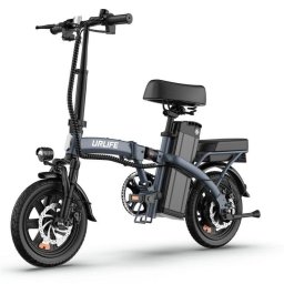 Bicicleta Eléctrica URLIFE F1L Plegable 250 W Batería 48 V 40-60 km Neumáticos 14