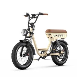 Bicicleta Eléctrica OneSport W77 Motor 250 W 48 V 18 Ah 20" Neumáticos Anchos Shimano 7 Velocidades