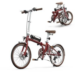 Bicicleta Eléctrica Plegable OneSport OT02 PRO 250W 25 km/h 25 km 20" 7 Velocidades