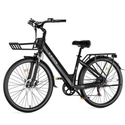 Bicicleta Eléctrica E-Bycco V1 Motor 250 W Batería 36 V 15,6 Ah hasta 90 km Negra