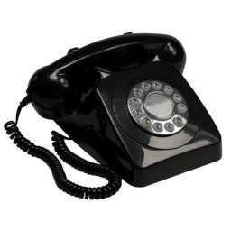 GPO 746 Teléfono Fijo Retro Negro
