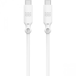 Just Green Cable Ecológico USB-C Macho/Macho 1.2m Blanco