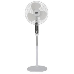Fabrilamp Calma Ventilador de Pie con Mando 45W Blanco