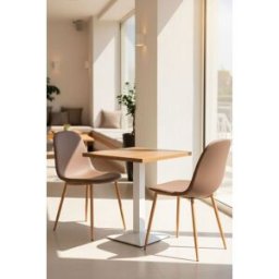 RegalosMiguel Mesa Kuat White 60 cm - Madera oscura