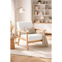 RegalosMiguel Sillón Domo Tela - Blanco