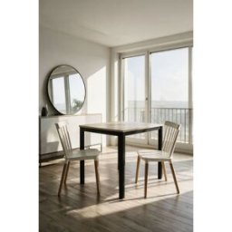 RegalosMiguel Mesa Dino Extensible 120-180 cm - Madera oscura