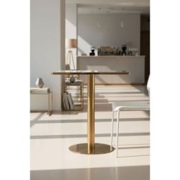RegalosMiguel Mesa Firro Cuadrada 70cm Golden - Blanco