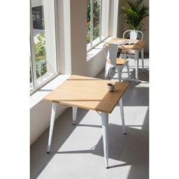 RegalosMiguel Mesa Torix Cuadrada Madera Natural 80 cm