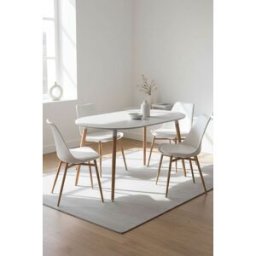 RegalosMiguel Mesa Tower Ovalada 130 x 80 cm - Blanco